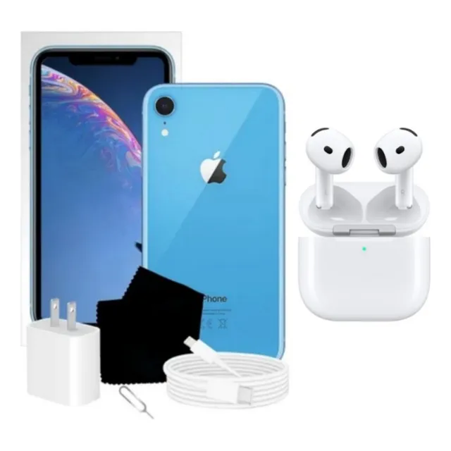 Iphone Xr 128 Gb - 100% Batería + Airpods Pro | Super Oferta Azul (Reacondicionado)
