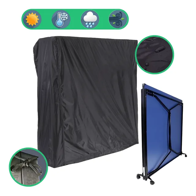 Funda Cubre Mesa Plegable Ping Pong Impermeable 155x15x140h