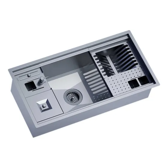 Cuba Para Cozinha Inox Gourmet 80 Vxt - Ludrio