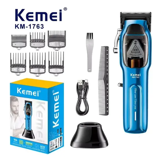 Kemei Máquina De Afeitar Recargable Kemei Km-1763 Profesiona