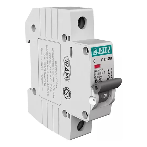 Llave Termomagnetica Unipolar 1x32 Jeluz 1 X 32 Color Blanco
