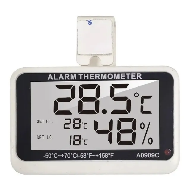Termómetro Higrómetro Para Refrigerador Con Alarma Alta Baja