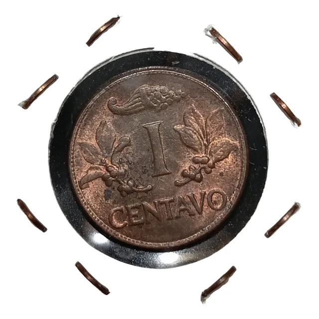 Moneda Colombia 1 Centavo 1966 Bonita Patina