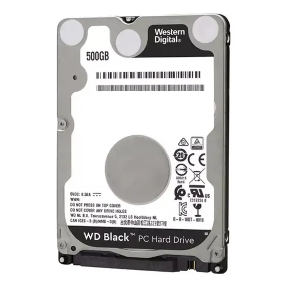Hd 500gb Wd Black Sata 3 2.5 Wd5000lplx Prateado Com Nfe E Garantia