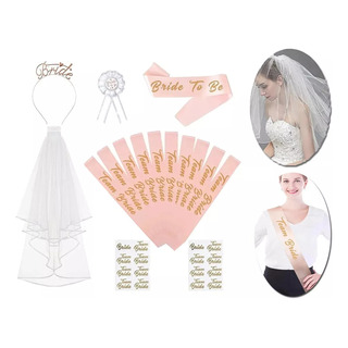 16pc Despedida Soltera Liston Banda Bride Diadema Accesorios 16pc Despedida Soltera Liston Banda Bride Diadema Accesorios