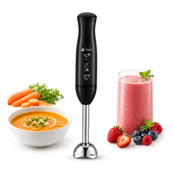 Minipimer Mixer Licuadora Mano 800w Acero Inoxidable Potente