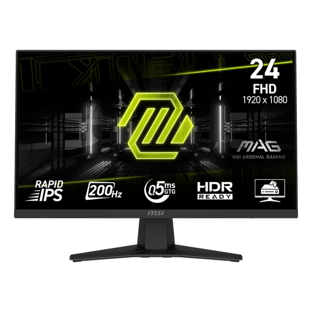 MONITOR GAMER MSI MAG 24 1920X1080 FHD 200HZ IPS HDMI DP