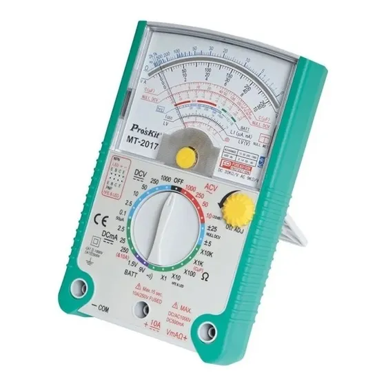 Multímetro Analógico Tester Proskit Mt-2017 Profesional 