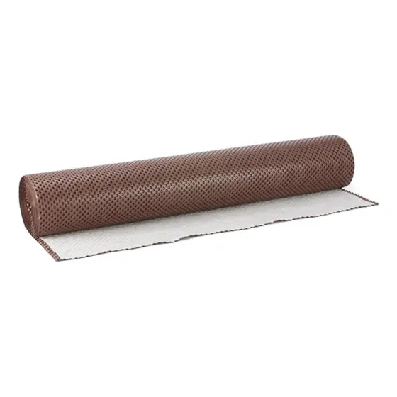 Rollo De Geodren 2.10x18=37.8m2 Color Cafe Con Textil Blanco