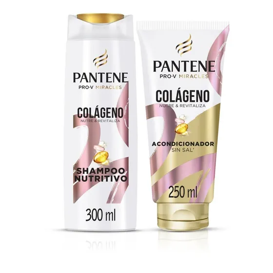 Pack Shampoo Y Acondicionador Colágeno Nutre Y Revitaliza Pantene