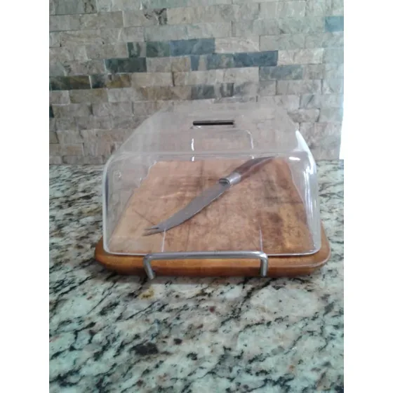 Tabla Para Cortar Queso Con Tapa Y Cuchillo