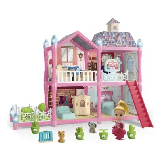 Casa De Muñecas Para Niñas De 112 Piezas