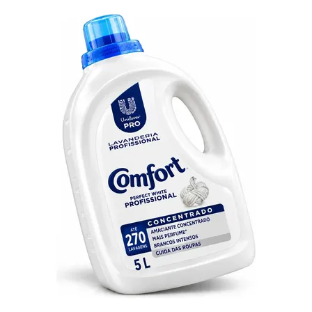 Amaciante concentrado Comfort Profissional Perfect White 5L Unilever