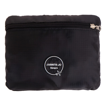 Mochila Plegable Para Viaje Minimax Juanita Jo Mujer Grande Negro Liso Mochila Plegable Para Viaje Minimax Juanita Jo Mujer Grande Negro Liso
