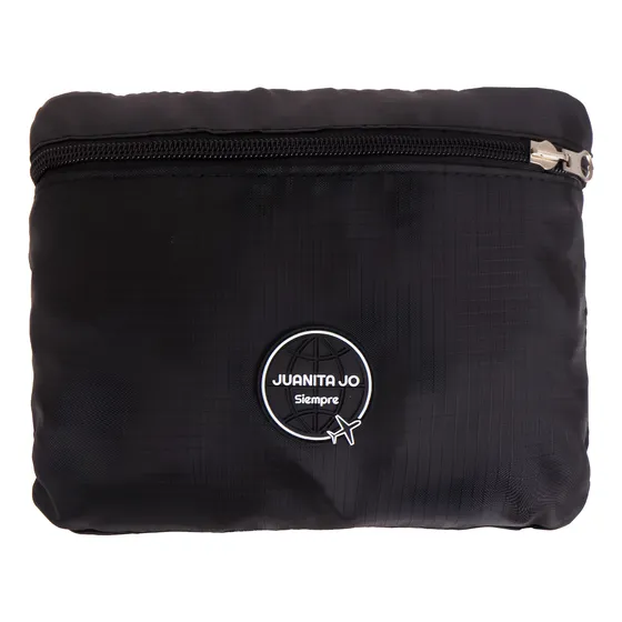 Mochila Plegable Para Viaje Minimax Juanita Jo Mujer Grande Negro Liso