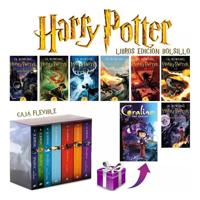 Saga Harry Potter 7 Libros + Regalo