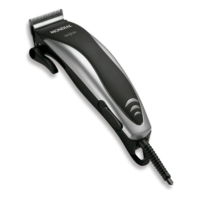 Cortador De Cabelos Hair Stylo, Mondial, 10w - Cr-02 Prata/preto 127v