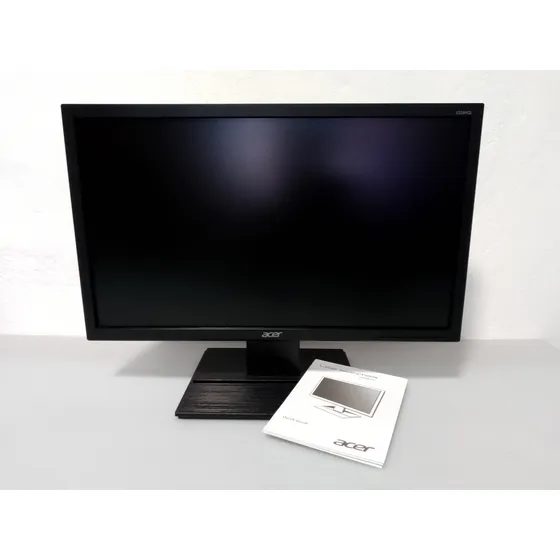 Monitor Acer 22 Polegadas Hdmi Vga Lcd V226hql + Cabos Preto