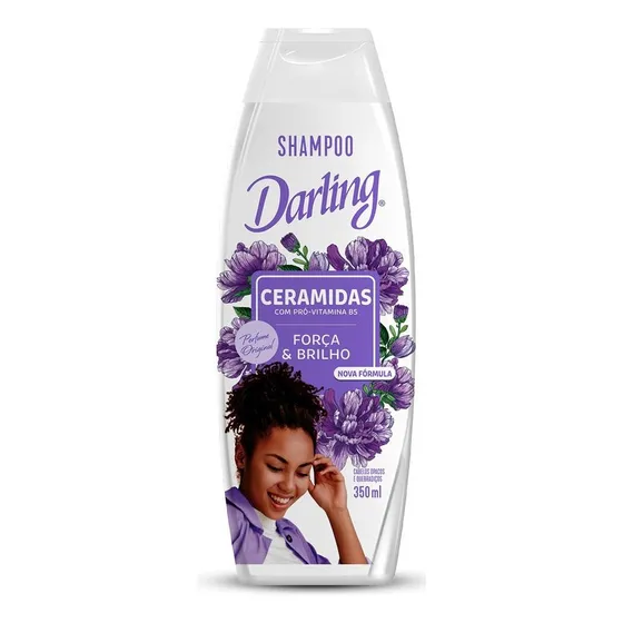 Shampoo Ceramidas Força E Brilho Com Pró-Vitamina B5 350ml Darling