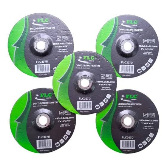 Disco De Pulir Y Desbastar Metal De 7-1/4'' F L C (5 Und ).