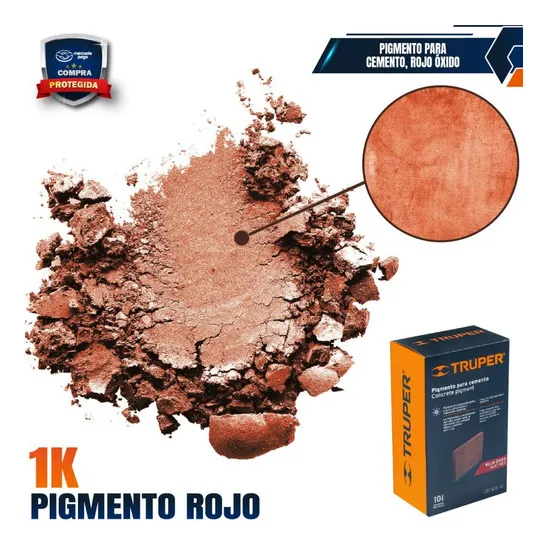 Pigmento Para Cemento, 1 Kg, Rojo Óxido 18074