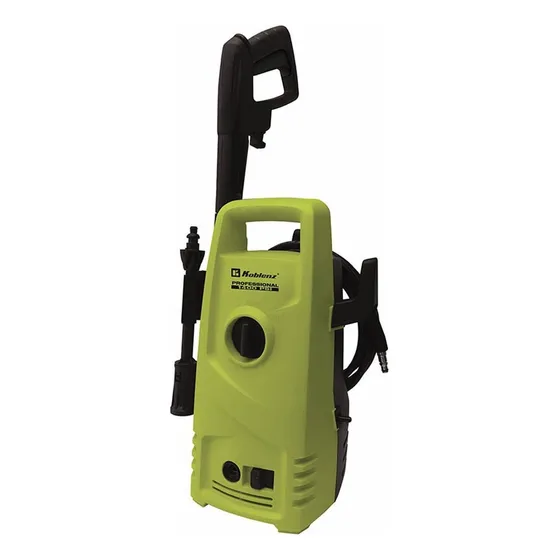 Hidrolavadora Eléctrica Vertical Koblenz Hl-145 V Motor de 1400psi de Alta Presión Con Paro Automático, Tamaño Compacto Con Mango de Transporte Color Verde/Negro