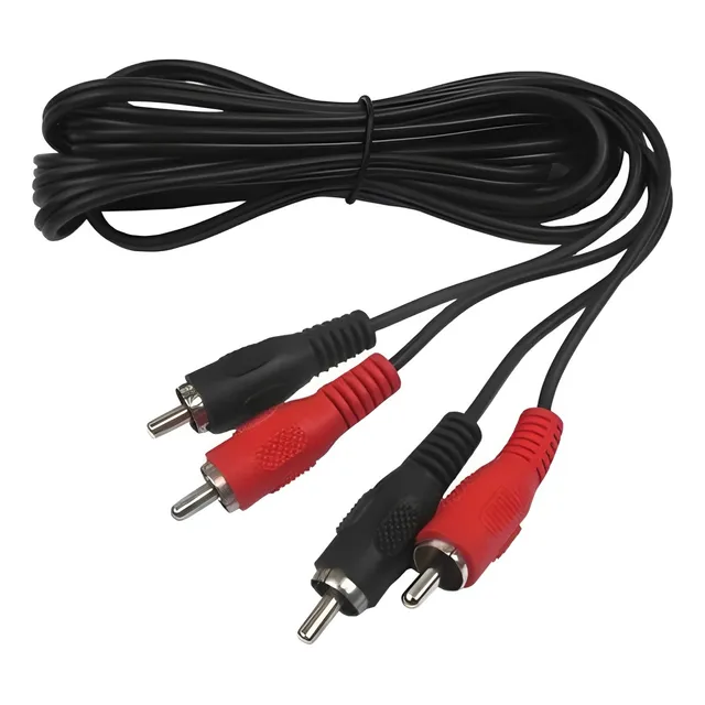 Cable Audio 2 Rca A 2 Rca Macho 90cm Parlantes Tecnópolis