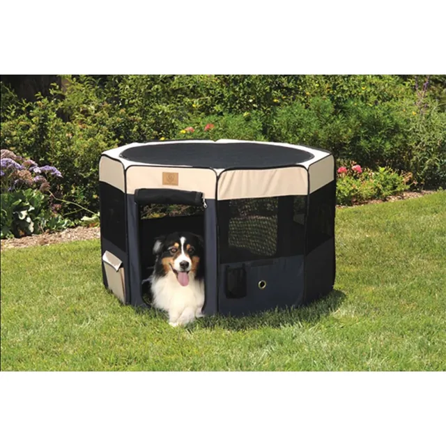 Corral Perro Nylon Octogonal Large  77 X 48 Cms X Cara