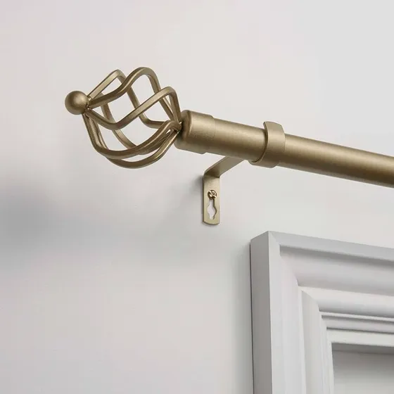 Cortinero Tubo De Cortinas Extensibles Con Kit De Instalació