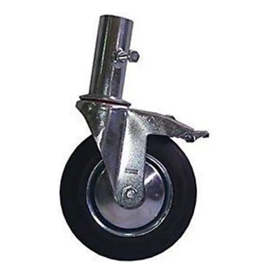 Rueda Andamio Tubo C/freno 35mm 20x5cm Reforzada - Ynter Ind