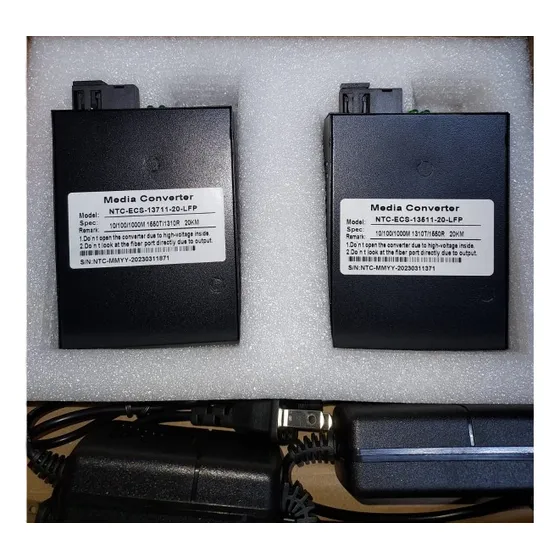 Transceiver Ext. Fibra Óptica A Rj-45 Monomodo Bidireccional
