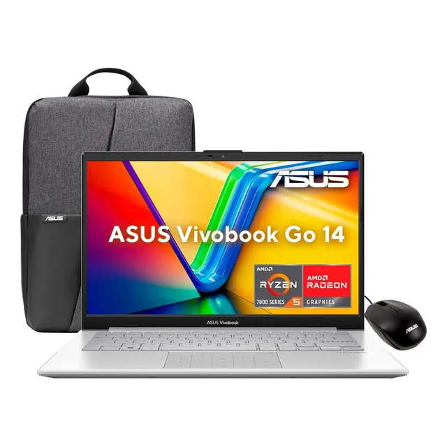 Notebook Asus Vivobook Go 14 Color Plateado