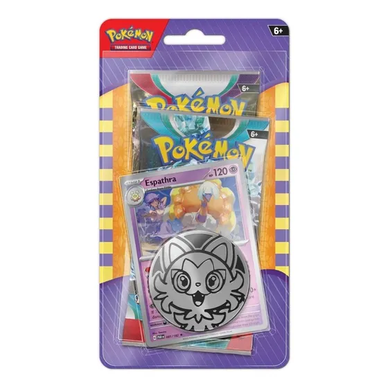 Pokemon Tcg Espathra Card With 2 Booster Packs & Coin