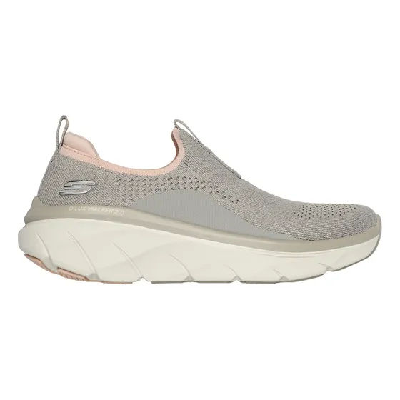 Tenis Mujer Skechers Dlux Walker - Gris-rosado