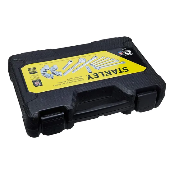 Set De Dados Y Llaves Combinadas 25 Piezas Marca Stanley