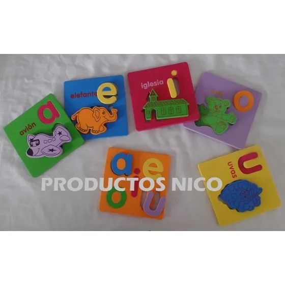 Puzzles - Rompecabezas Vocales 29 Piezas Educativo 3-6 Años