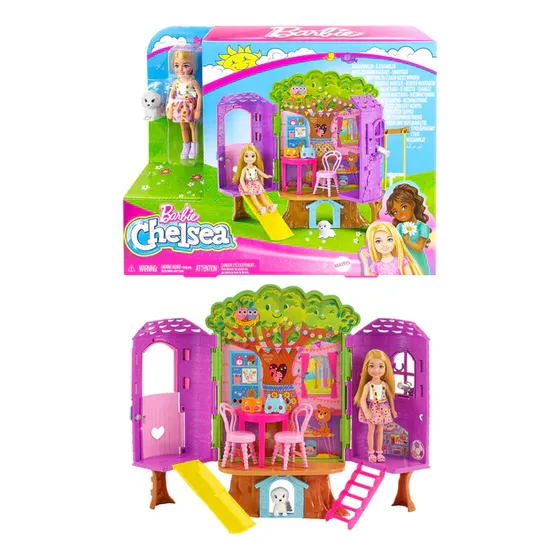Set De Juego Barbie Chelsea Casa Del Arbol