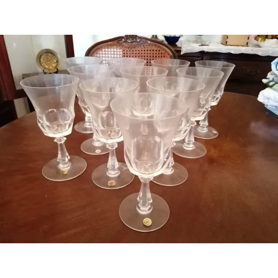 Vendemos 37 Copas De Cristal Vino Y De Postre Val St Lambert