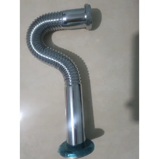 Sifón Lavaplato 1- 1/2 Metálico Cromado Marca Fermetal