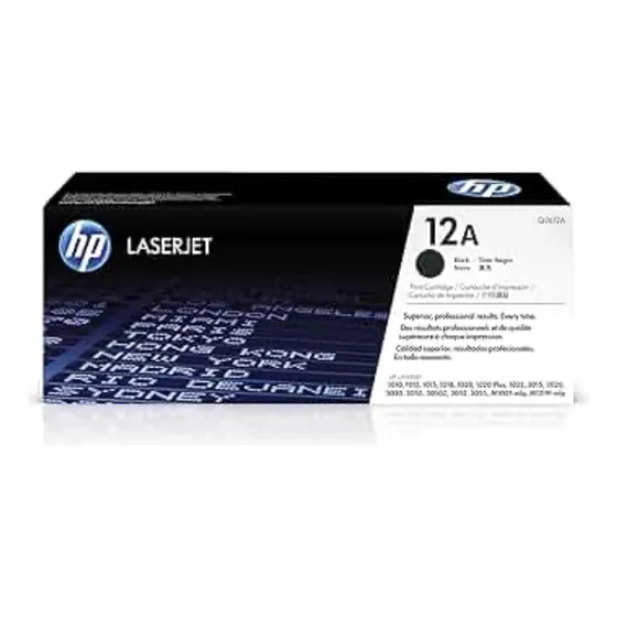 Cartucho De Toner Negro Laserjet Hp Original 12a