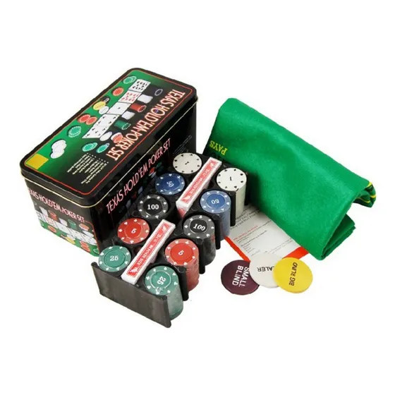 Set De Poker Texas Hold`em Fichas Casino 200 Fichas