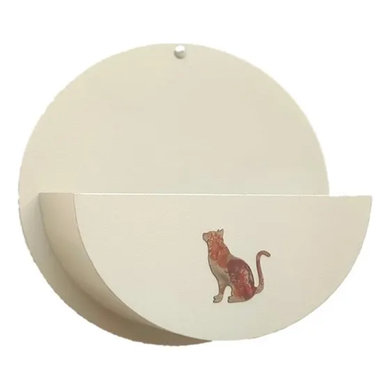 Soporte Porta Macetaspara Pared-hierro Òxido Y Pintados