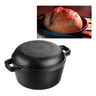 Panela Assar Pão Forno Holandês Ferro Fundido Profissional Panela Assar Pão Forno Holandês Ferro Fundido Profissional
