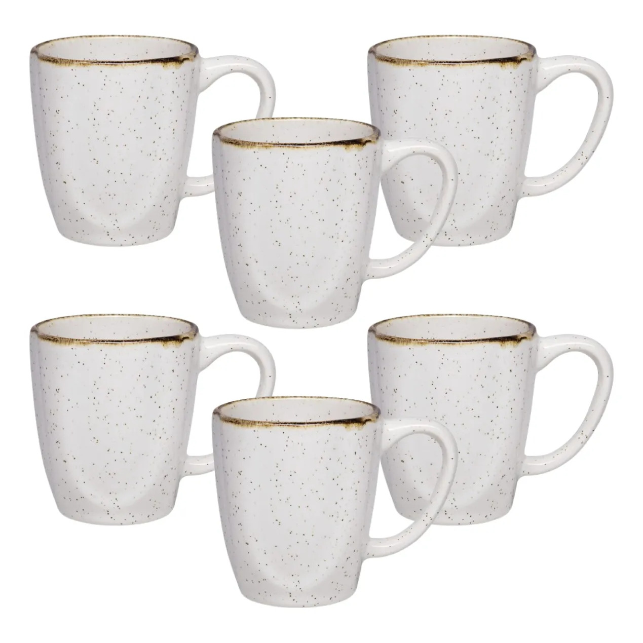Conjunto De 6 Canecas Ryo Maresia 260ml Oxford Branco Conjunto De 6 Canecas Ryo Maresia 260ml Oxford Branco