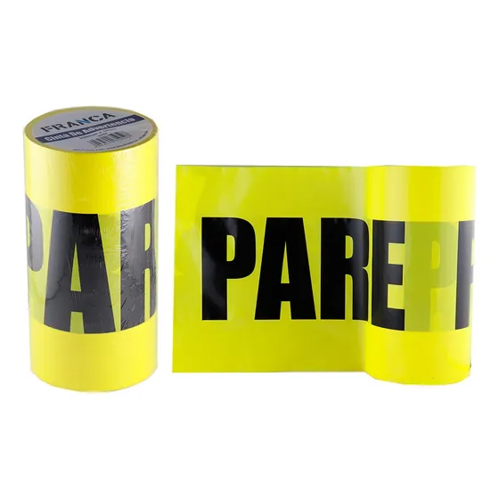 Cinta De Advertencia ''pare'' 200mm X 100m Franca