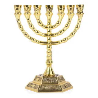 Portavelas Menorah Brtagg, De Las 12 Tribus, De 7 Ramas Portavelas Menorah Brtagg, De Las 12 Tribus, De 7 Ramas