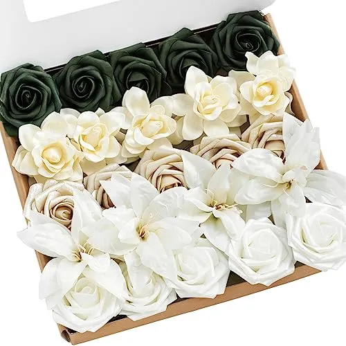 Ling's Moment Flores Artificiales Mini Juego De Mesas Xfr90