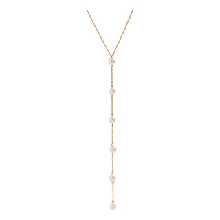 Elegante Collar De Cadena En El Pecho Con Perlas De Imitació Elegante Collar De Cadena En El Pecho Con Perlas De Imitació