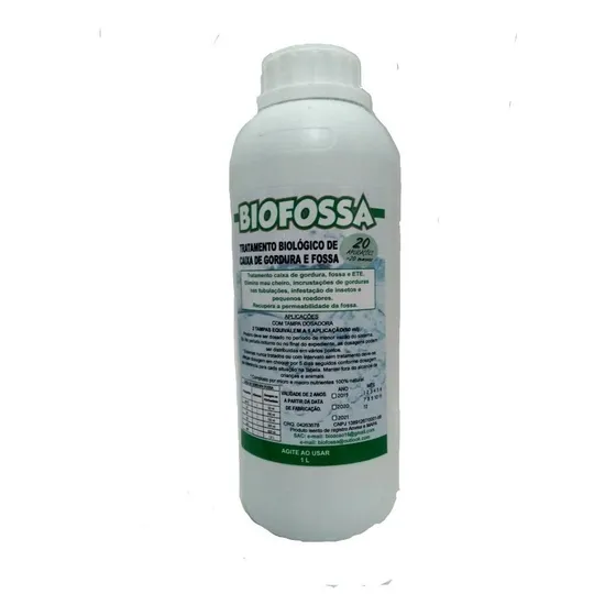 Caixa De Gordura E Fossa Séptica  1 L -20 Semanas