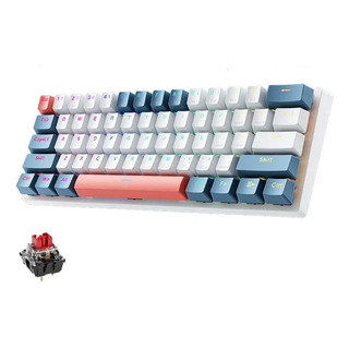 Teclado Mecânico Machenike K500 B61 Com Fio Switch Red Rgb T Teclado Mecânico Machenike K500 B61 Com Fio Switch Red Rgb T